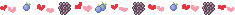 divider with hearts and berries